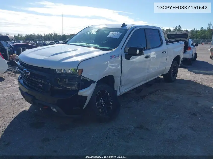 1GCPYFED8KZ151642 2019 Chevrolet Silverado 1500 Lt Trail Boss