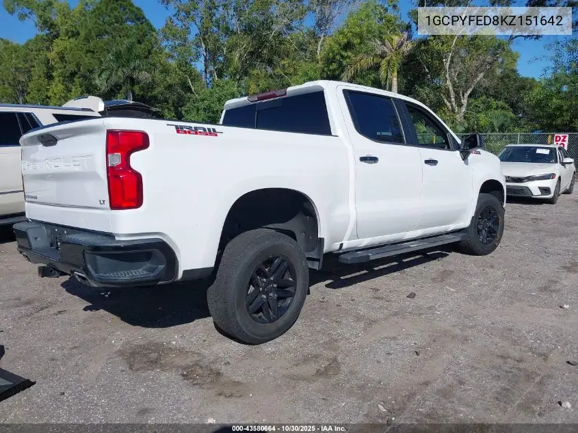 1GCPYFED8KZ151642 2019 Chevrolet Silverado 1500 Lt Trail Boss