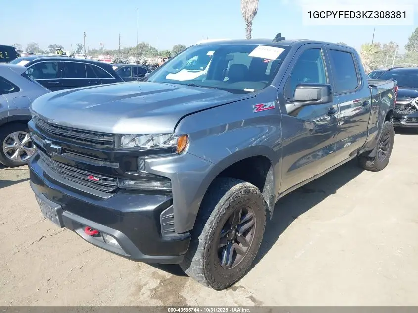 1GCPYFED3KZ308381 2019 Chevrolet Silverado 1500 Lt Trail Boss