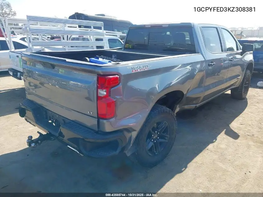 1GCPYFED3KZ308381 2019 Chevrolet Silverado 1500 Lt Trail Boss