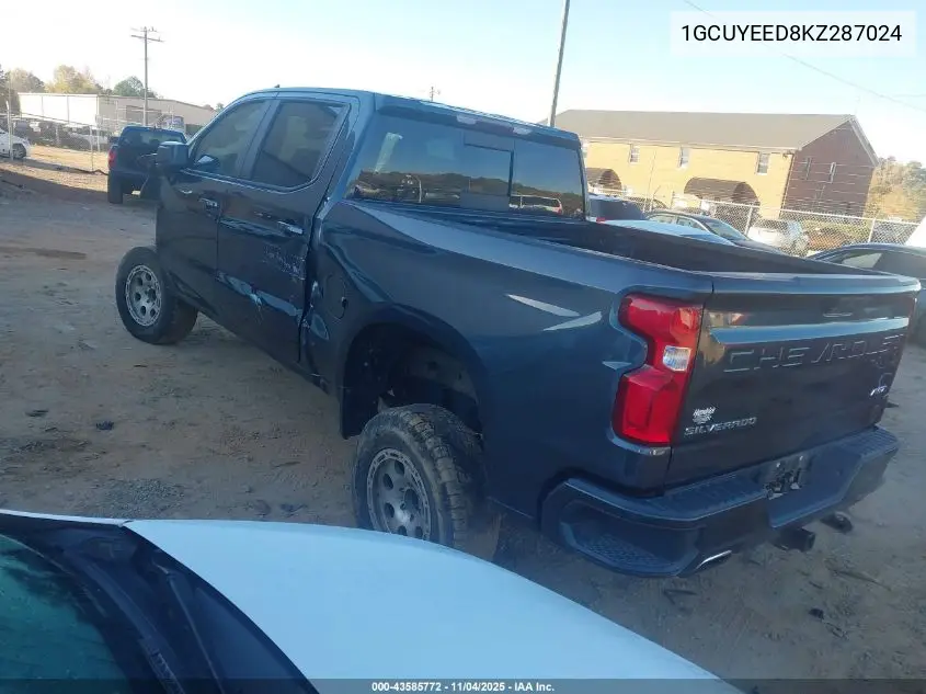 1GCUYEED8KZ287024 2019 Chevrolet Silverado 1500 Rst