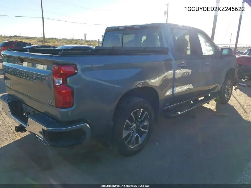 1GCUYDED2KZ245622 2019 Chevrolet Silverado 1500 Lt