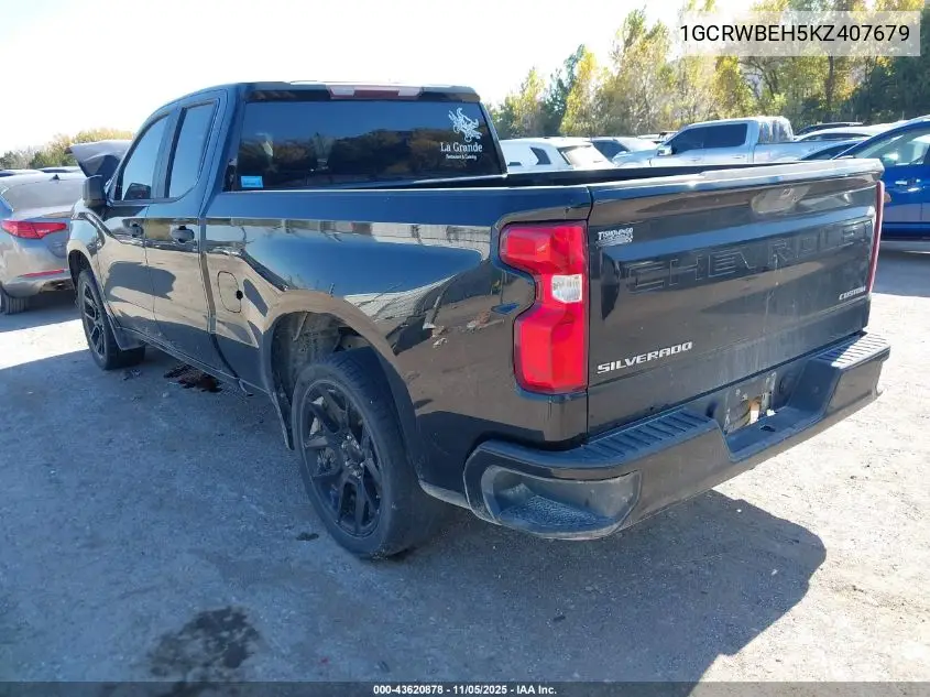 1GCRWBEH5KZ407679 2019 Chevrolet Silverado 1500 Custom