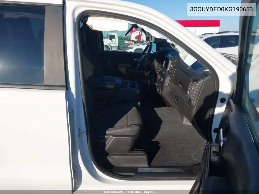 3GCUYDED0KG190653 2019 Chevrolet Silverado 1500 Lt