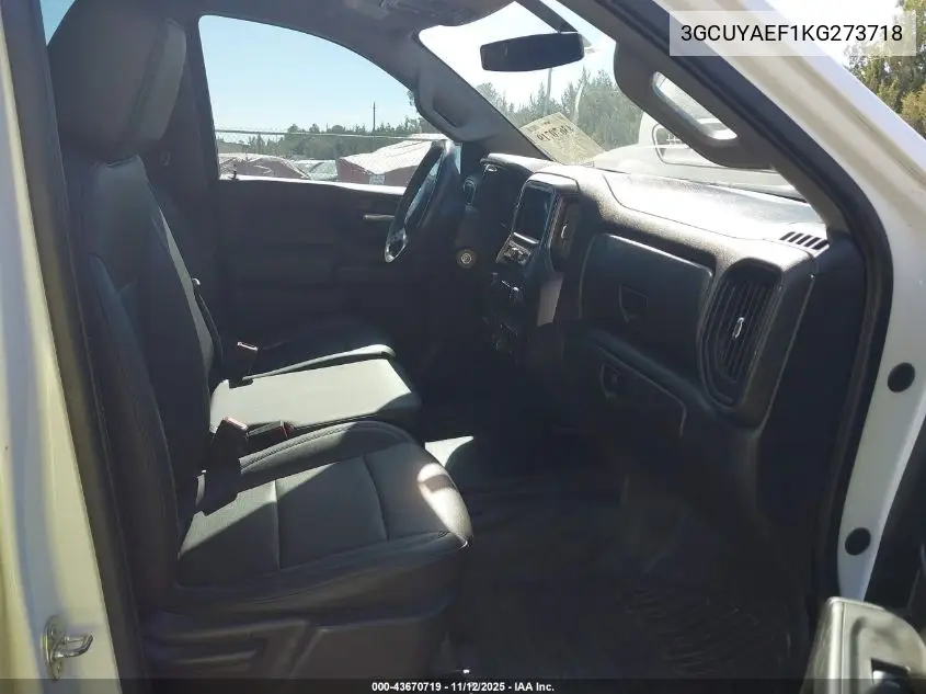 3GCUYAEF1KG273718 2019 Chevrolet Silverado 1500 Work Truck