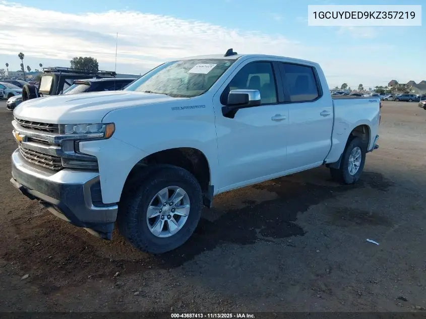 1GCUYDED9KZ357219 2019 Chevrolet Silverado 1500 Lt