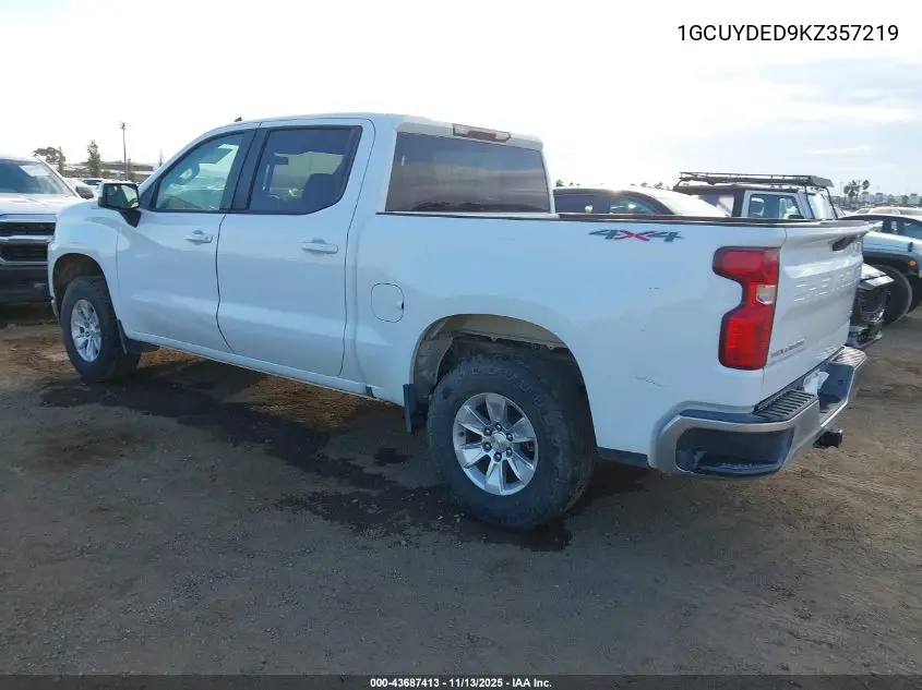 1GCUYDED9KZ357219 2019 Chevrolet Silverado 1500 Lt
