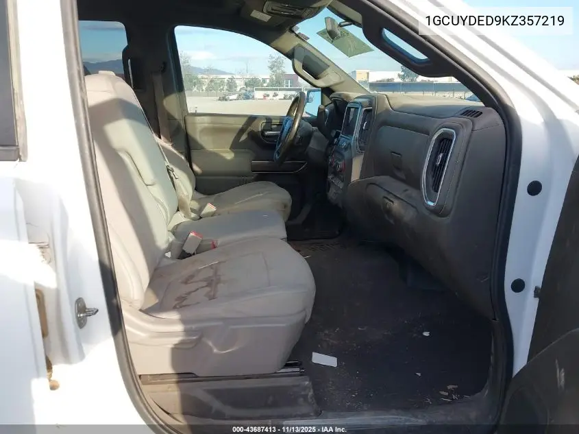 1GCUYDED9KZ357219 2019 Chevrolet Silverado 1500 Lt