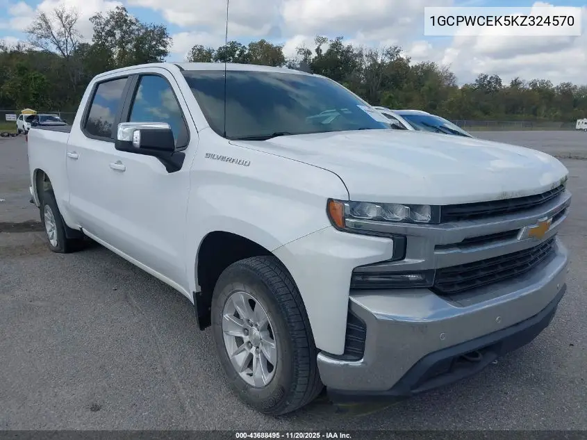 1GCPWCEK5KZ324570 2019 Chevrolet Silverado 1500 Lt