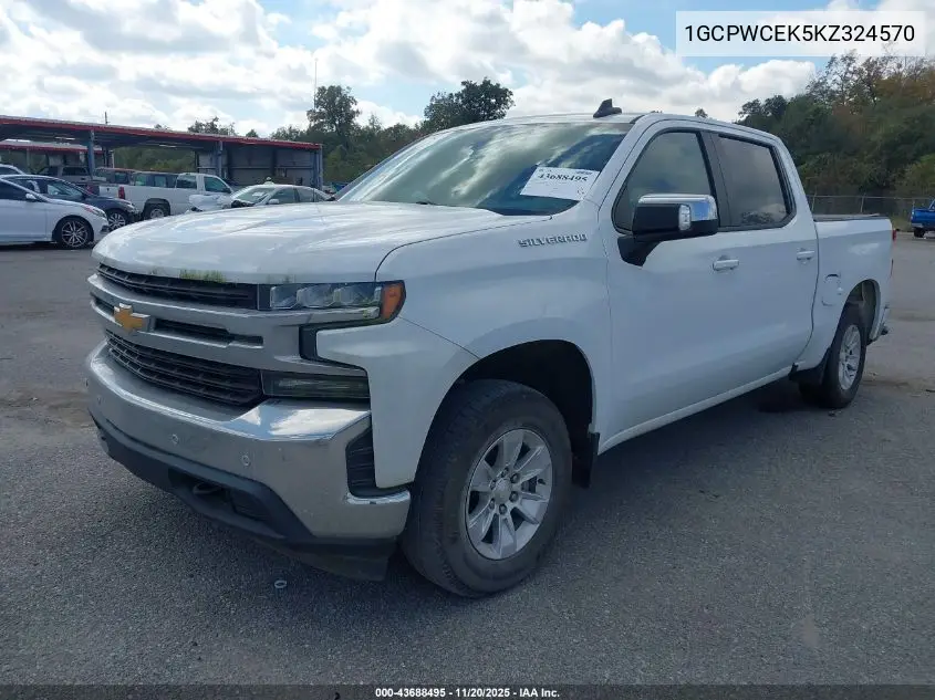 1GCPWCEK5KZ324570 2019 Chevrolet Silverado 1500 Lt