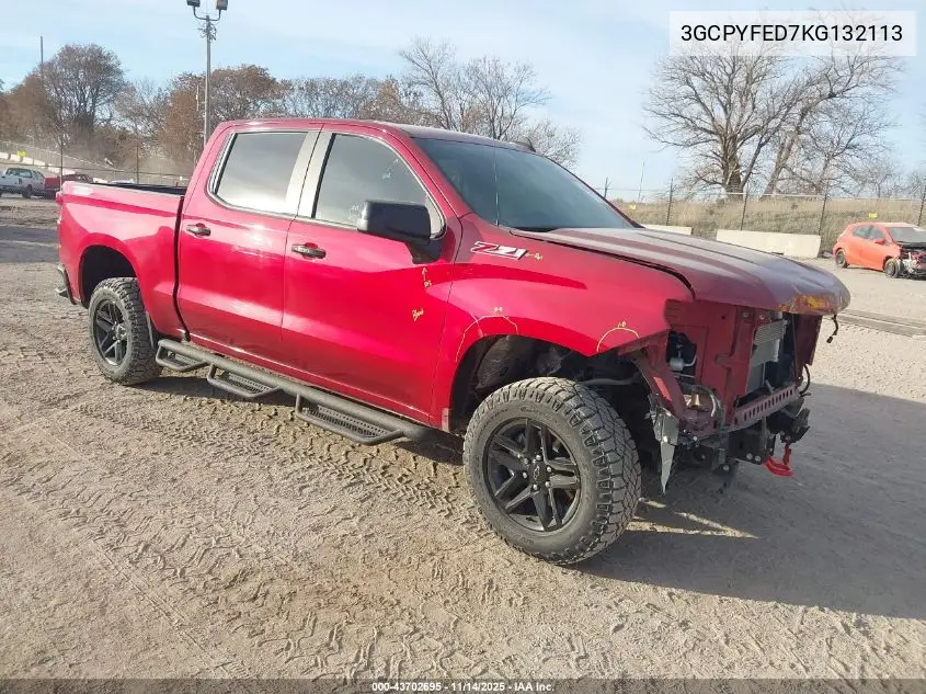 3GCPYFED7KG132113 2019 Chevrolet Silverado 1500 Lt Trail Boss