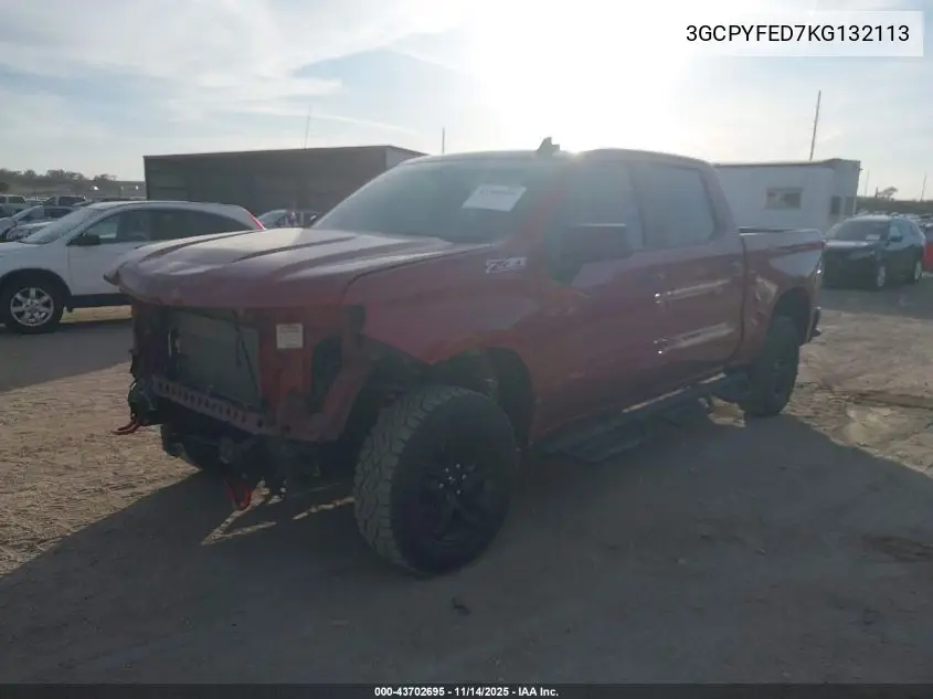 3GCPYFED7KG132113 2019 Chevrolet Silverado 1500 Lt Trail Boss