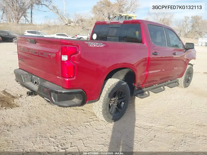 3GCPYFED7KG132113 2019 Chevrolet Silverado 1500 Lt Trail Boss