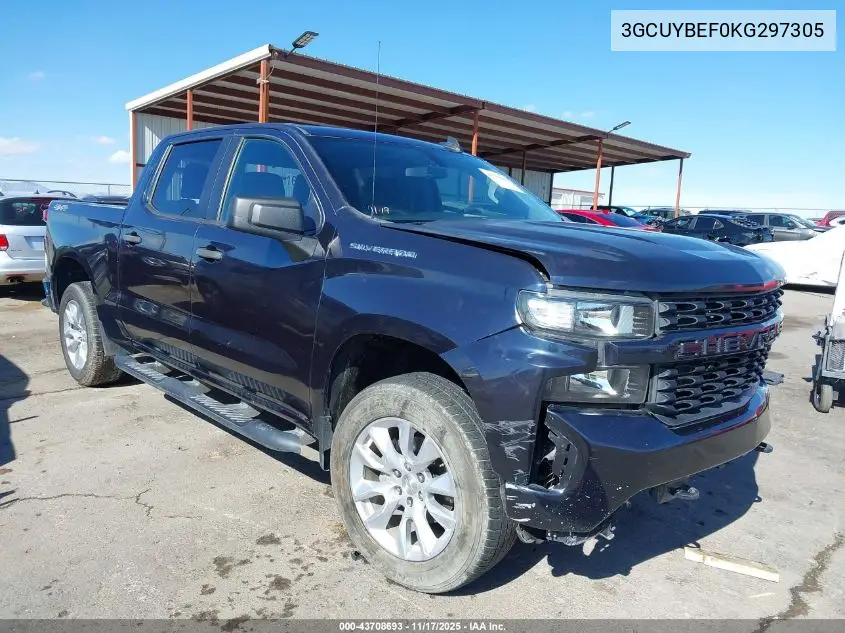 3GCUYBEF0KG297305 2019 Chevrolet Silverado 1500 Custom