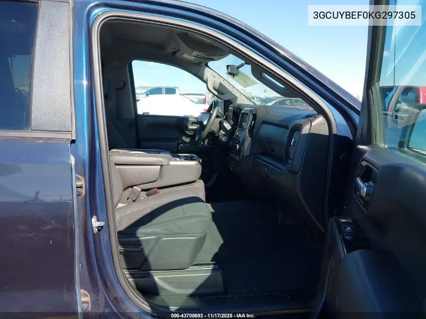3GCUYBEF0KG297305 2019 Chevrolet Silverado 1500 Custom