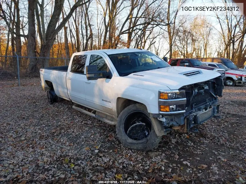 1GC1KSEY2KF234312 2019 Chevrolet Silverado 2500Hd Lt