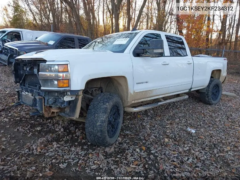 1GC1KSEY2KF234312 2019 Chevrolet Silverado 2500Hd Lt