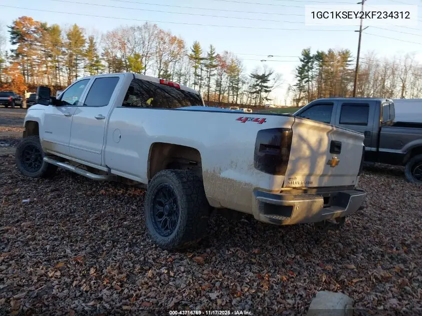 1GC1KSEY2KF234312 2019 Chevrolet Silverado 2500Hd Lt