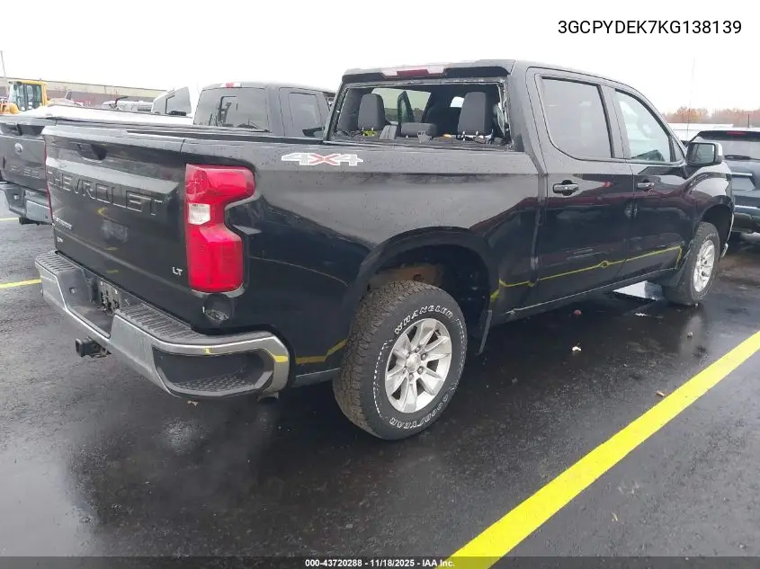 3GCPYDEK7KG138139 2019 Chevrolet Silverado 1500 Lt