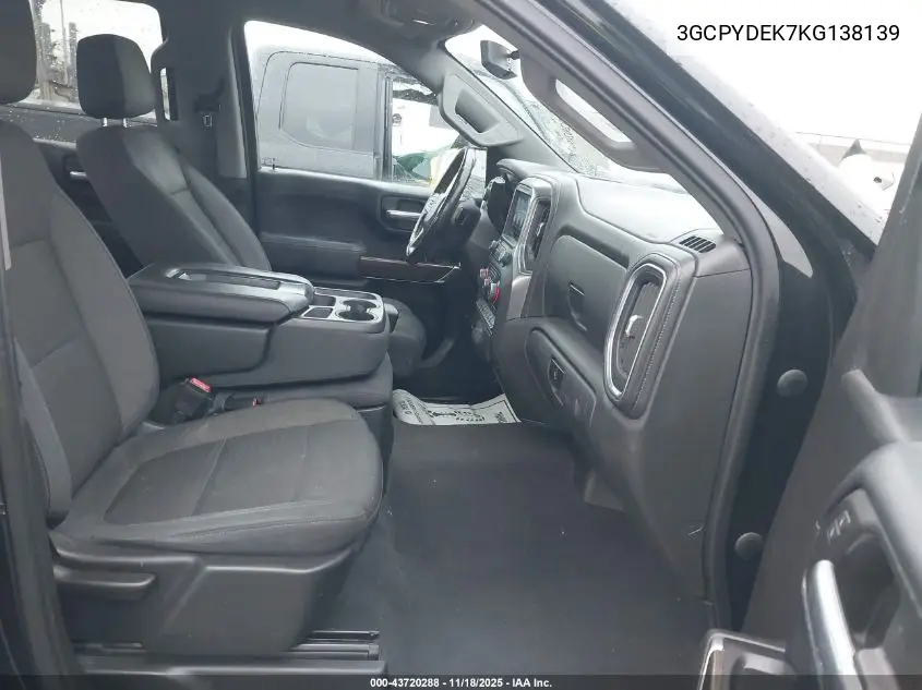 3GCPYDEK7KG138139 2019 Chevrolet Silverado 1500 Lt