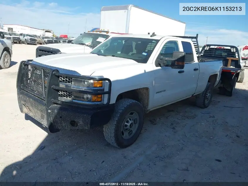 2GC2KREG6K1153213 2019 Chevrolet Silverado 2500Hd Wt