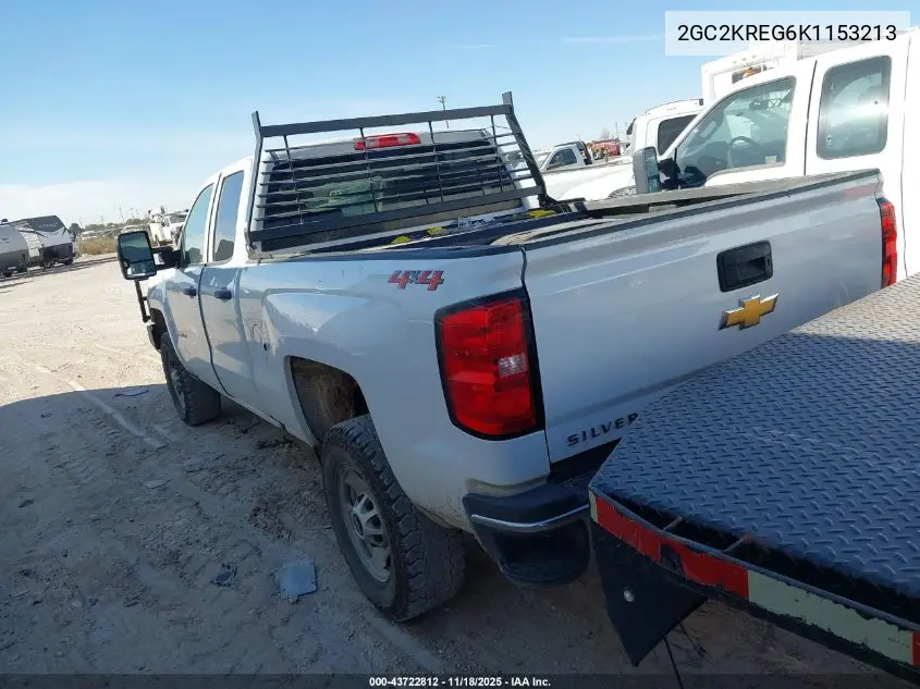 2GC2KREG6K1153213 2019 Chevrolet Silverado 2500Hd Wt