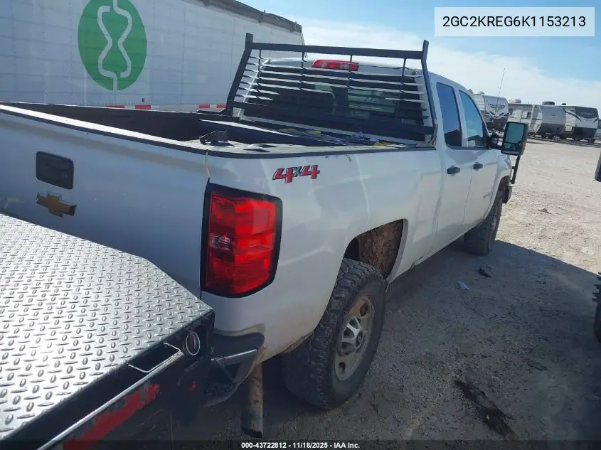 2GC2KREG6K1153213 2019 Chevrolet Silverado 2500Hd Wt