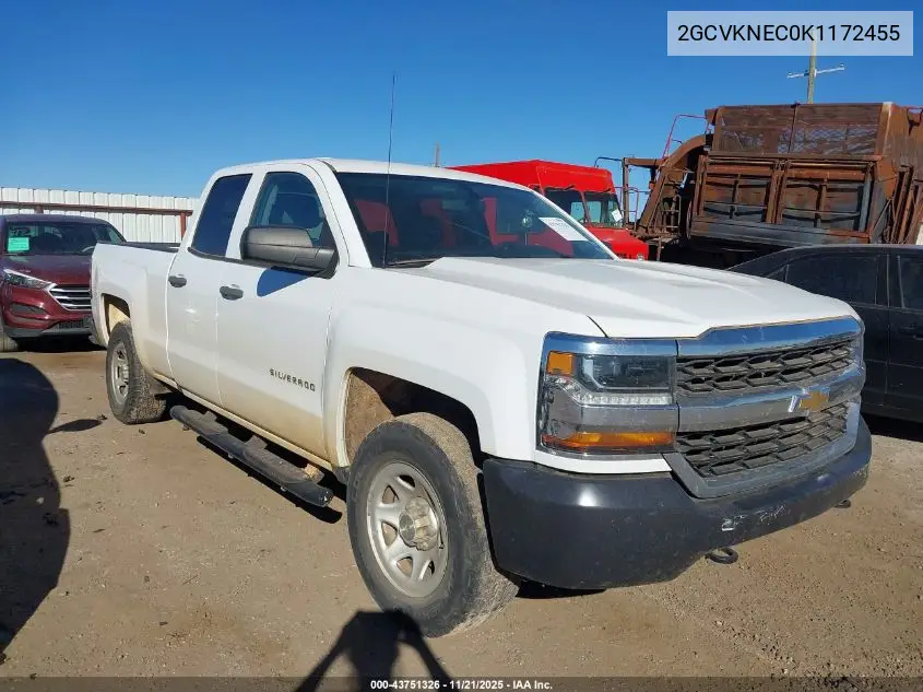 2GCVKNEC0K1172455 2019 Chevrolet Silverado 1500 Ld Wt