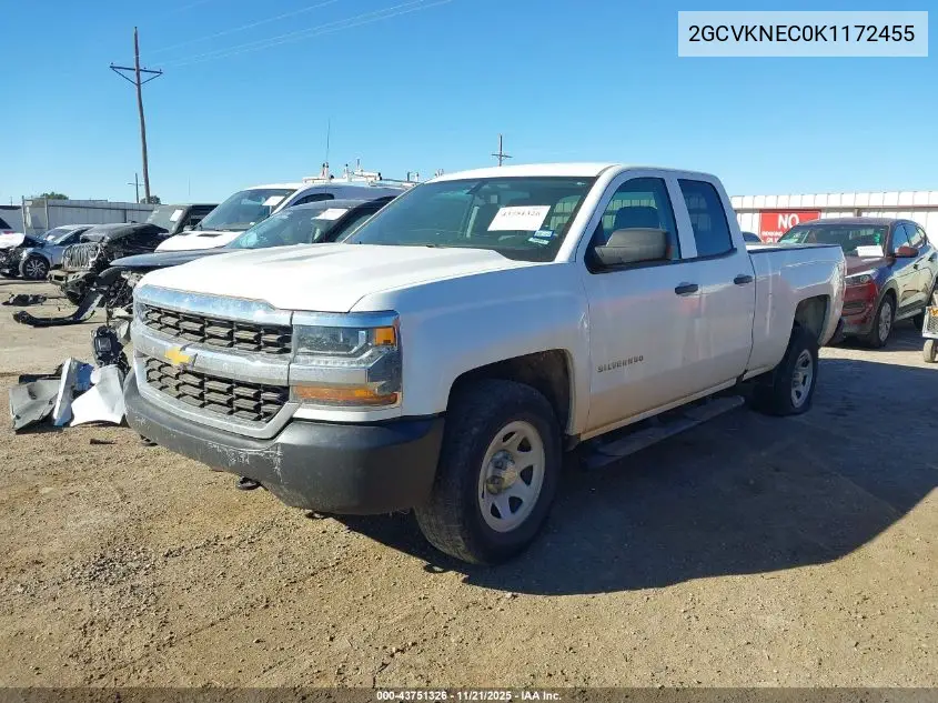 2GCVKNEC0K1172455 2019 Chevrolet Silverado 1500 Ld Wt