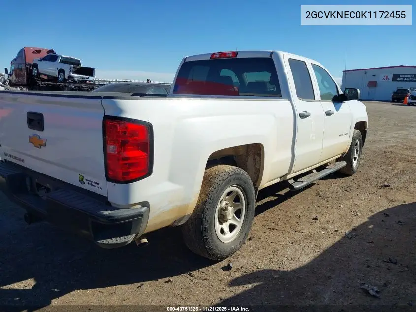 2GCVKNEC0K1172455 2019 Chevrolet Silverado 1500 Ld Wt