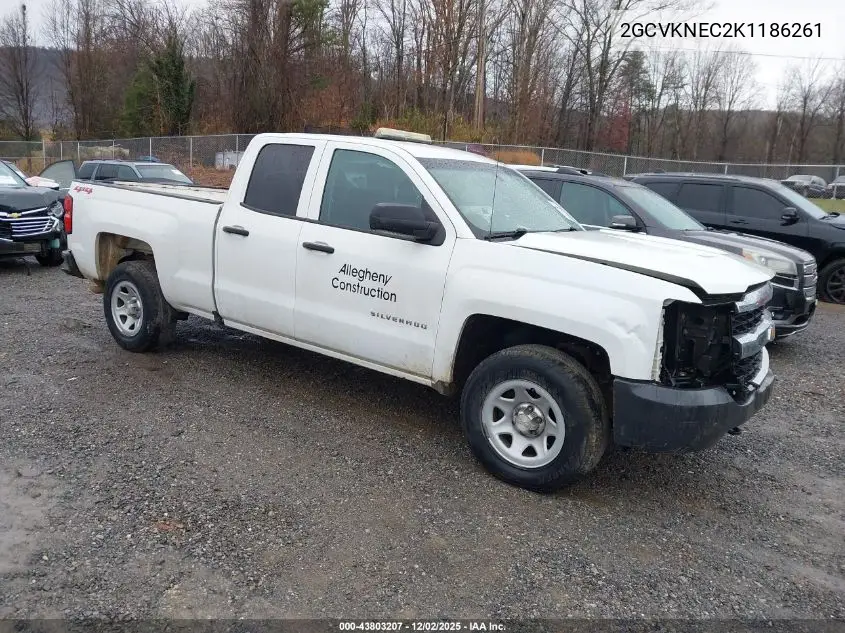 2GCVKNEC2K1186261 2019 Chevrolet Silverado 1500 Ld Wt