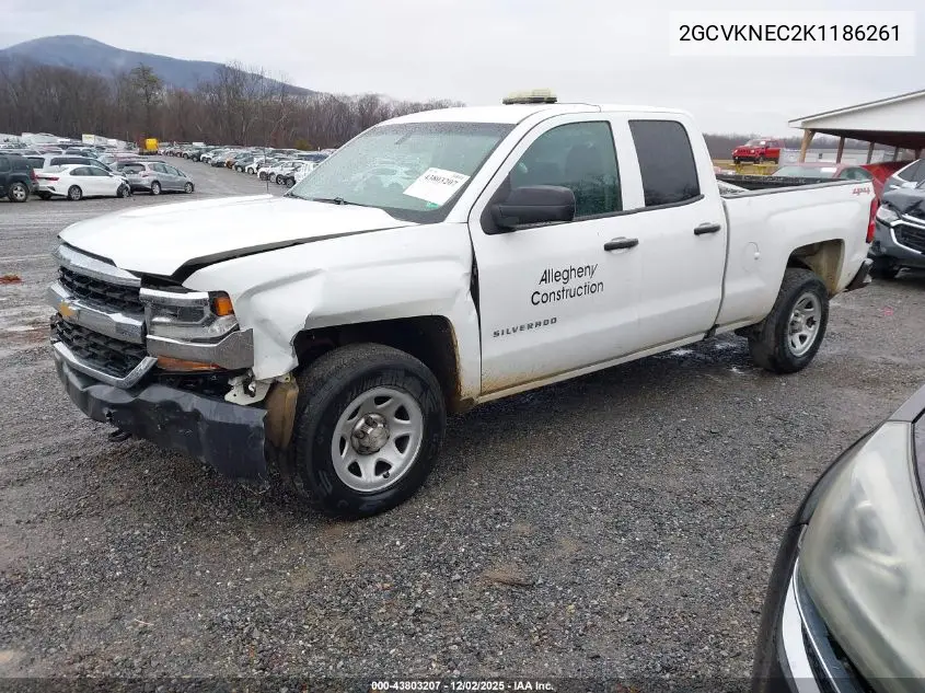 2GCVKNEC2K1186261 2019 Chevrolet Silverado 1500 Ld Wt