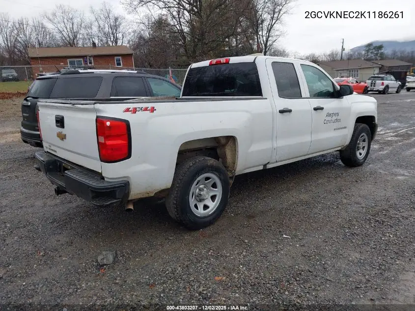 2GCVKNEC2K1186261 2019 Chevrolet Silverado 1500 Ld Wt
