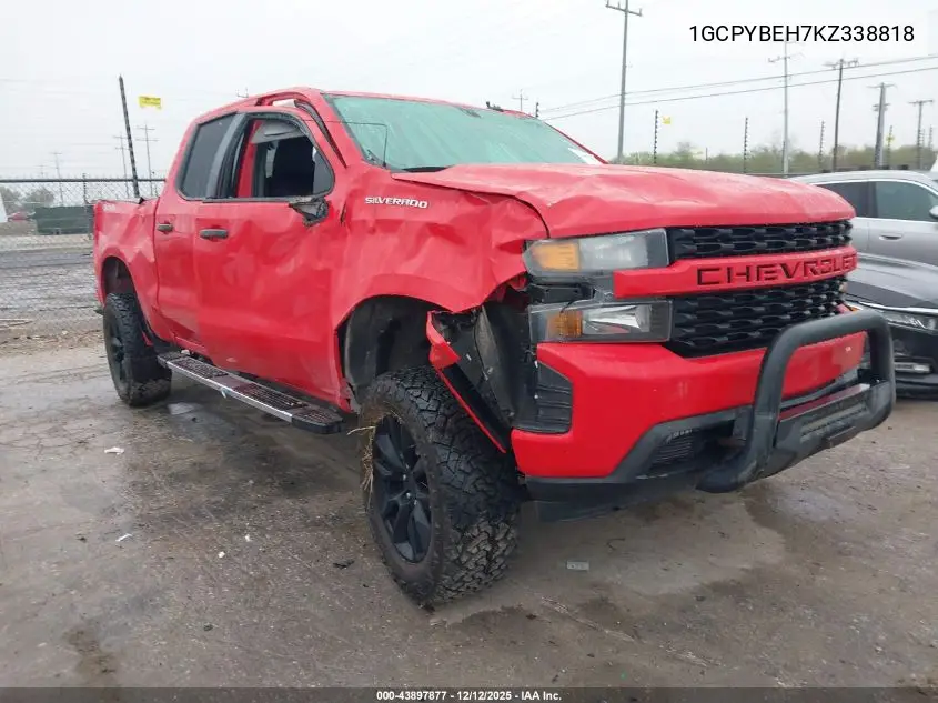 1GCPYBEH7KZ338818 2019 Chevrolet Silverado 1500 Custom