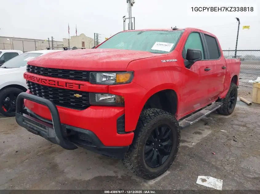 1GCPYBEH7KZ338818 2019 Chevrolet Silverado 1500 Custom