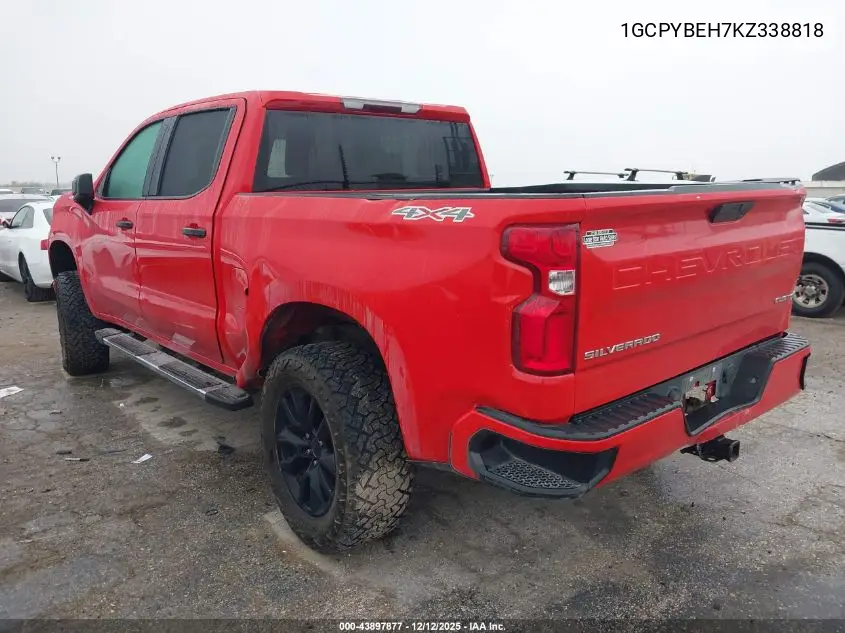 1GCPYBEH7KZ338818 2019 Chevrolet Silverado 1500 Custom