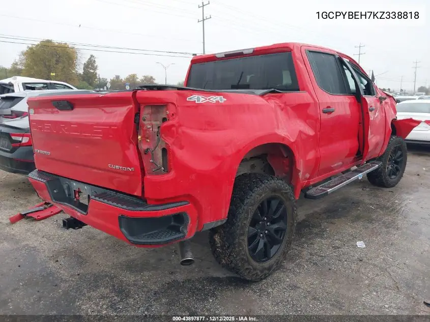 1GCPYBEH7KZ338818 2019 Chevrolet Silverado 1500 Custom