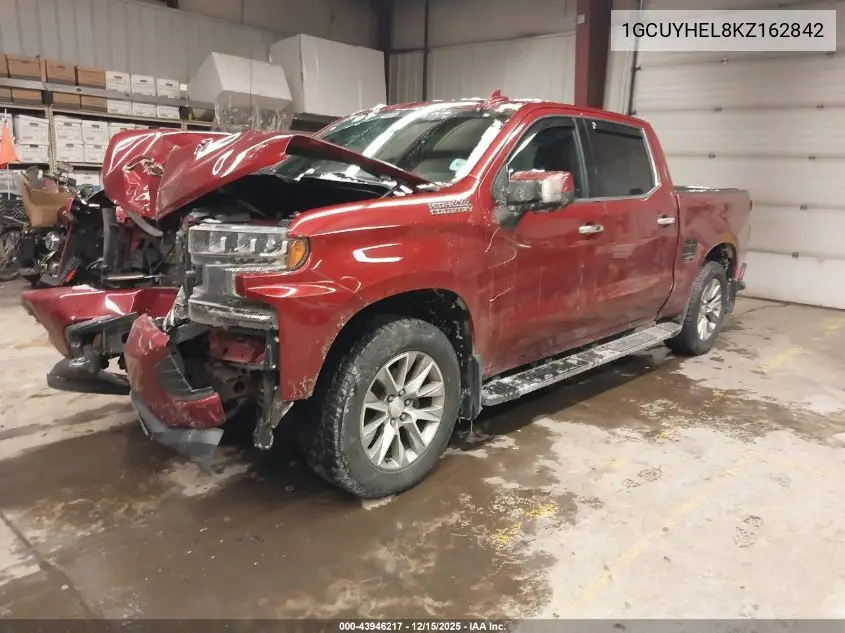 1GCUYHEL8KZ162842 2019 Chevrolet Silverado 1500 High Country