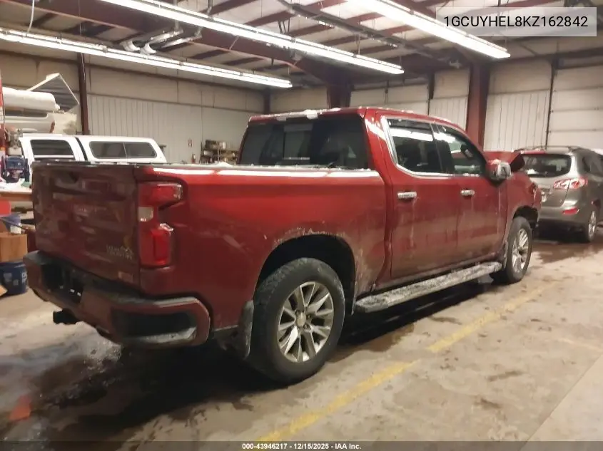 1GCUYHEL8KZ162842 2019 Chevrolet Silverado 1500 High Country
