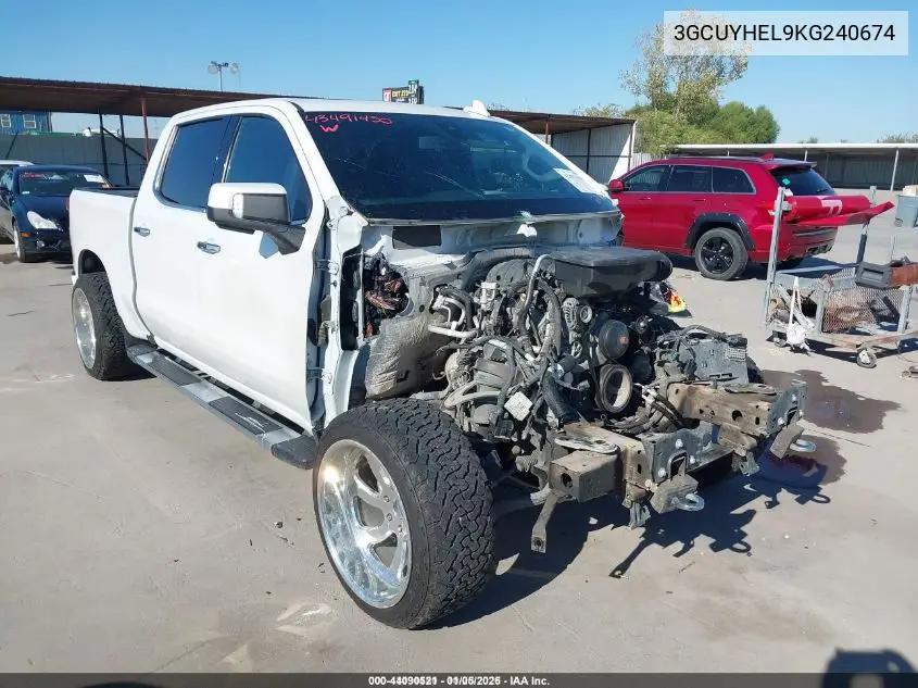 3GCUYHEL9KG240674 2019 Chevrolet Silverado 1500 High Country