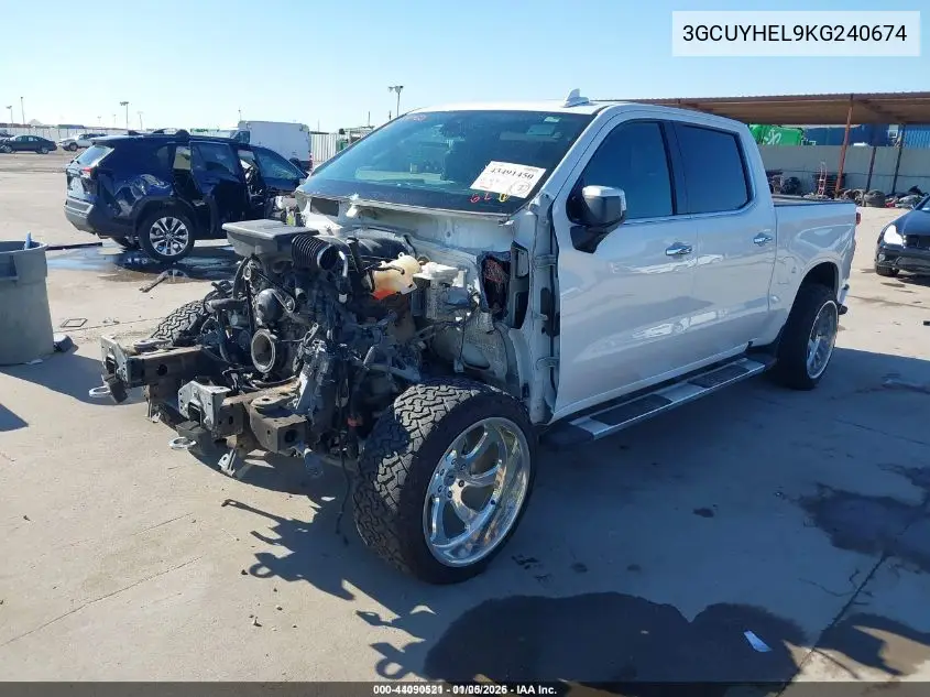 3GCUYHEL9KG240674 2019 Chevrolet Silverado 1500 High Country