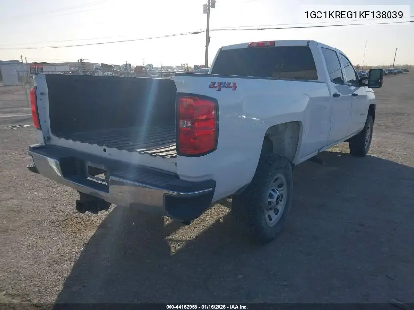 1GC1KREG1KF138039 2019 Chevrolet Silverado 2500Hd Wt