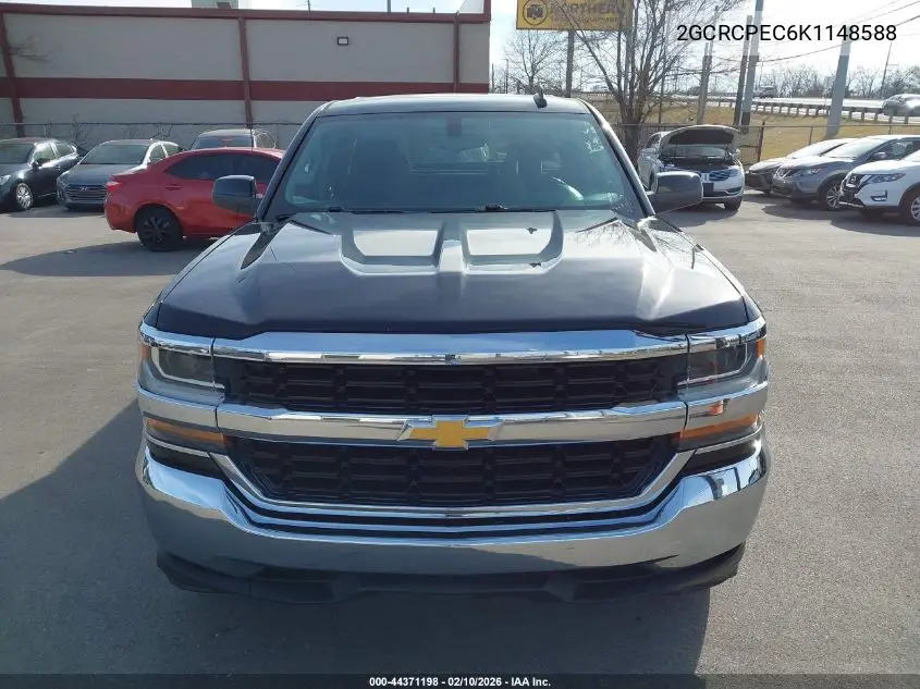 2GCRCPEC6K1148588 2019 Chevrolet Silverado 1500 Ld Lt