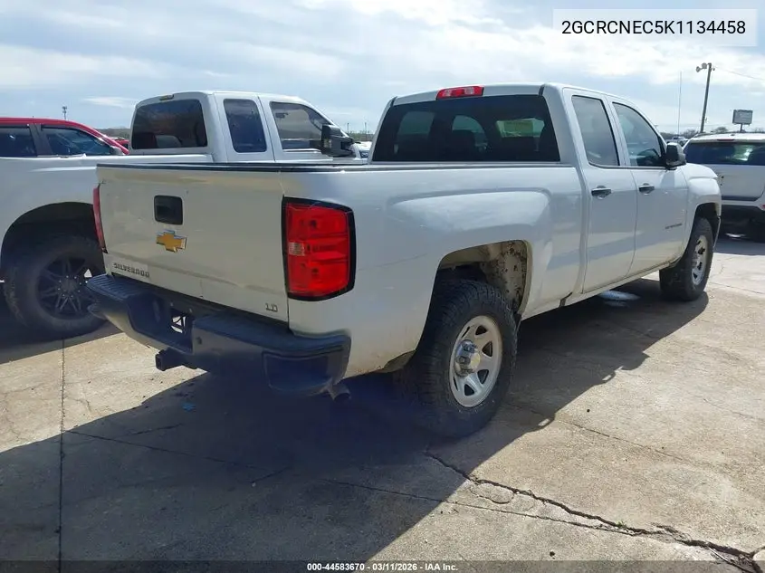 2GCRCNEC5K1134458 2019 Chevrolet Silverado 1500 Ld Wt