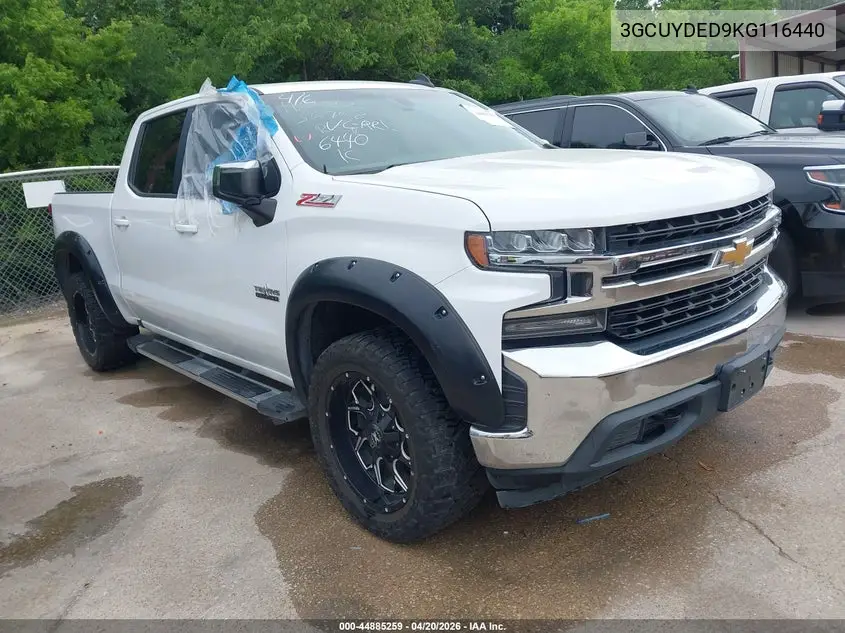 3GCUYDED9KG116440 2019 Chevrolet Silverado 1500 Lt