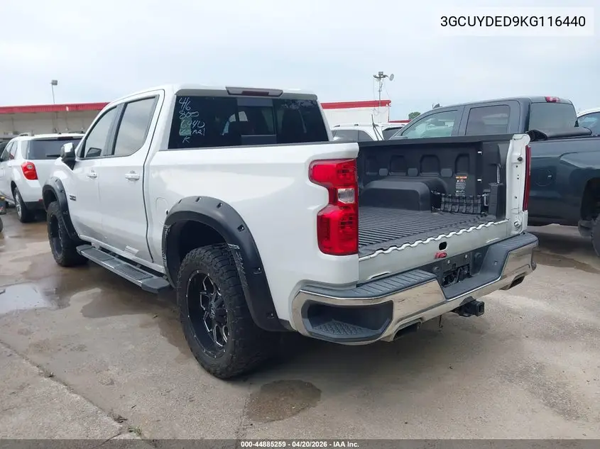 3GCUYDED9KG116440 2019 Chevrolet Silverado 1500 Lt