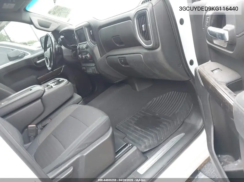 3GCUYDED9KG116440 2019 Chevrolet Silverado 1500 Lt