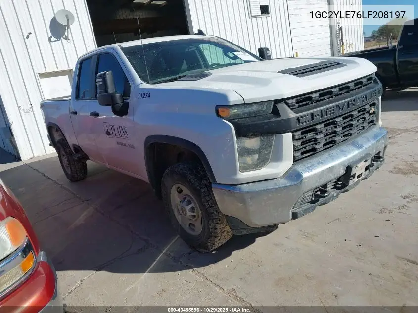 1GC2YLE76LF208197 2020 Chevrolet Silverado 2500Hd 4Wd Standard Bed Wt