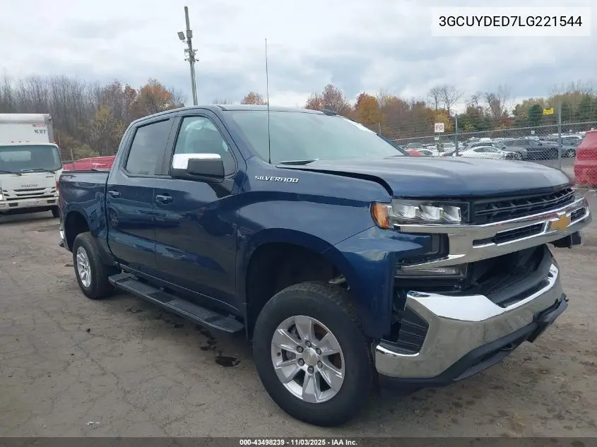 3GCUYDED7LG221544 2020 Chevrolet Silverado 1500 4Wd Short Bed Lt