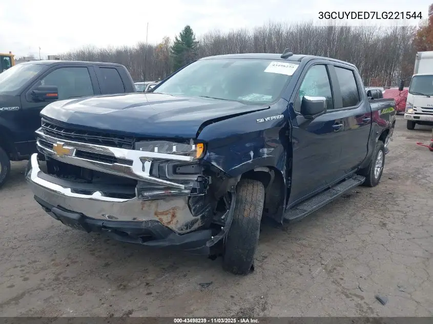 3GCUYDED7LG221544 2020 Chevrolet Silverado 1500 4Wd Short Bed Lt